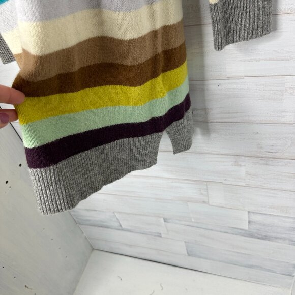NWT GAP Womens Crazy Stripe Holiday Wool Blend Sweater Dress Size Small - Picture 3 of 10